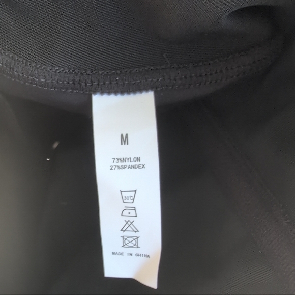 Black High-Waisted Shapewear Shorts Size Medium - Picture 3 of 4